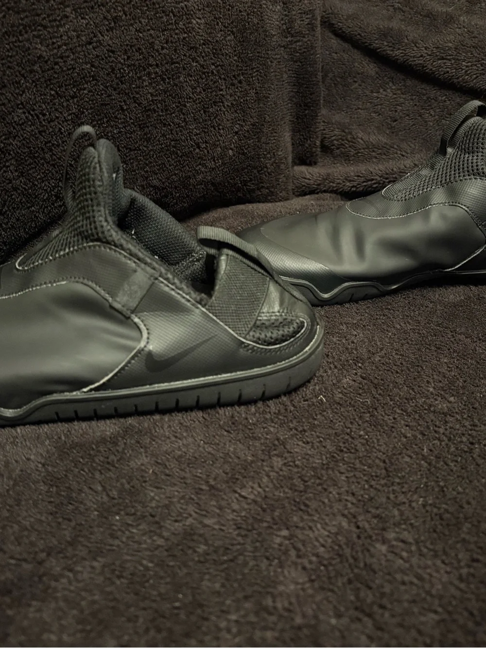 Nike Air Zoom Pulse Triple Black Slip On Nursing Shoes Mens 7.5 C Pics 4 Cond